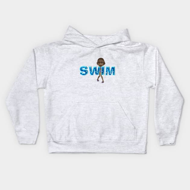 Swim Kids Hoodie by teepossible